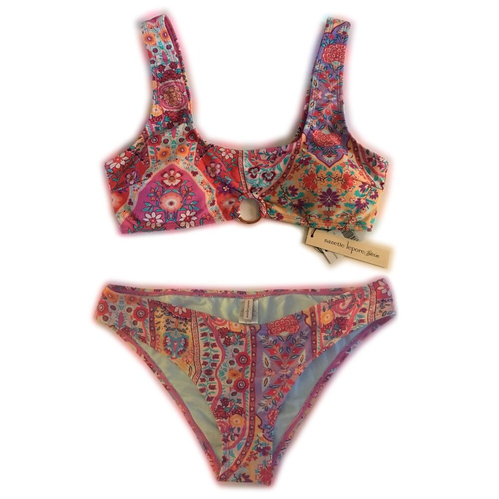 Nanette Lepore Multicolor Floral Bikini